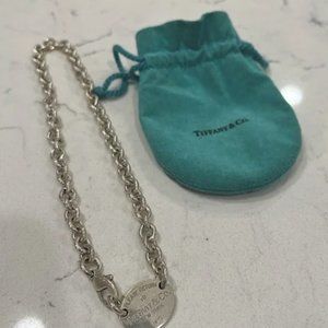 Return to Tiffany sterling silver choker necklace